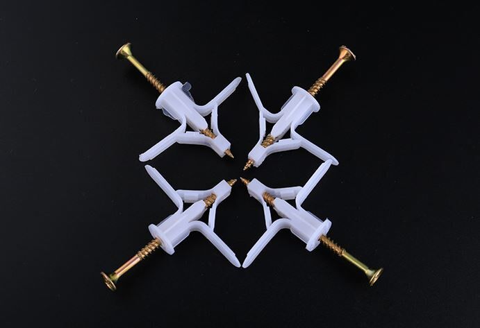 70pcs/ 100pcs Plasterboard Drywall Ribbed Anchor Self Drilli