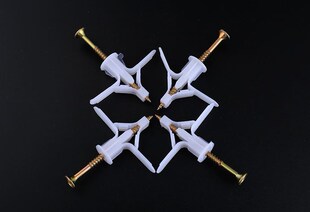 70pcs/ 100pcs Plasterboard Drywall Ribbed Anchor Self Drilli