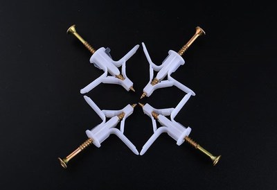 70pcs/ 100pcs Plasterboard Drywall Ribbed Anchor Self Drilli