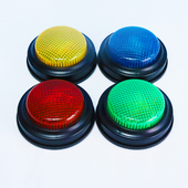 抢答器知识竞赛亮灯无线儿童教具按F钮课堂家用比赛道具答题器神