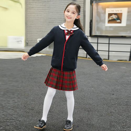 深圳校服制服四件套冬装毛衣衬衣小学生班服深圳小学校服新品