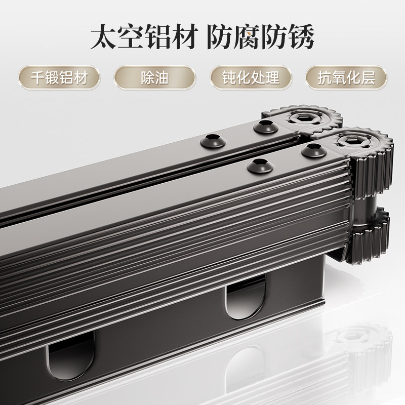 新疆哥吸盘折叠晾衣架阳台室内家免打孔晒衣架多功能伸缩衣架