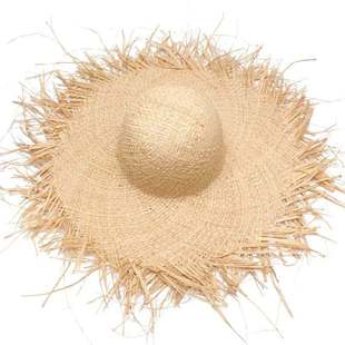 Brim Straw Handmade Wide Women Large 速发NEW Hats Gilrs Sun