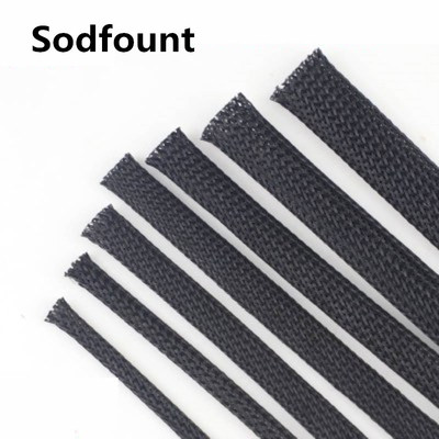 10M Cable Sleeve black Wire Protection PET Nylon Cable wire