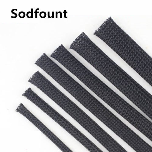 10M Cable Sleeve black Wire Protection PET Nylon Cable wire