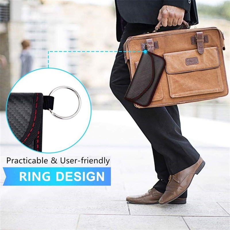 Carbon Fiber Signal Blocking Bag Faraday Bag Shield Cage Pou