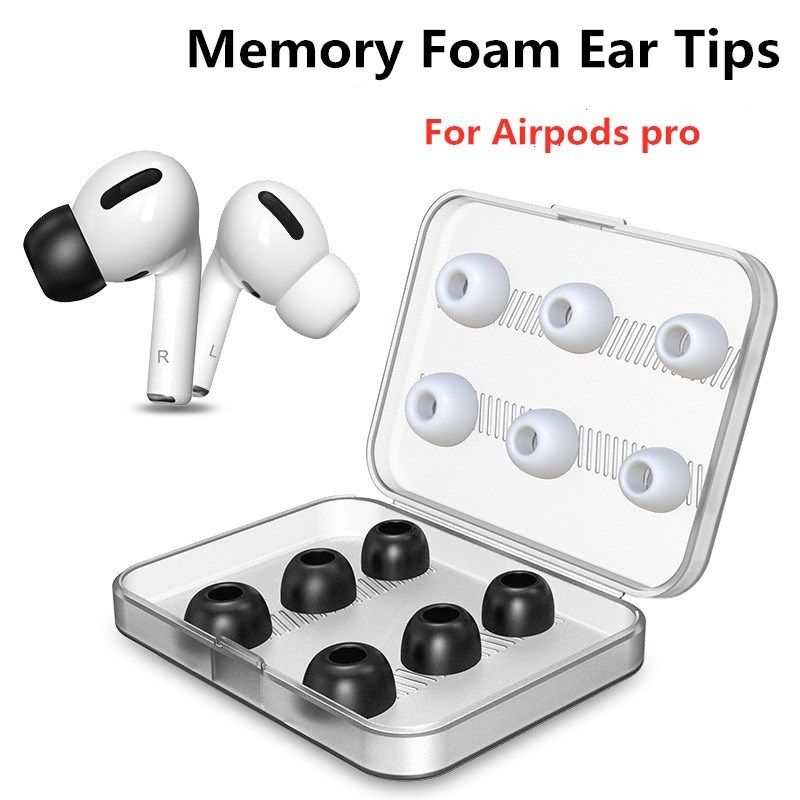 速发sponge silicone memory foam ear tips foor airpods pro ti