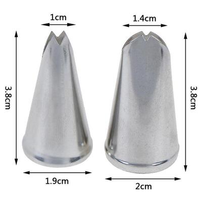 热销1 Pcs Stainless Steel Icing Piping Cream Cake Nozzles DI