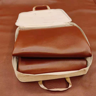 牛皮凉席收纳袋水牛皮软席包装袋硬席直筒防尘套子加厚手拎包防潮