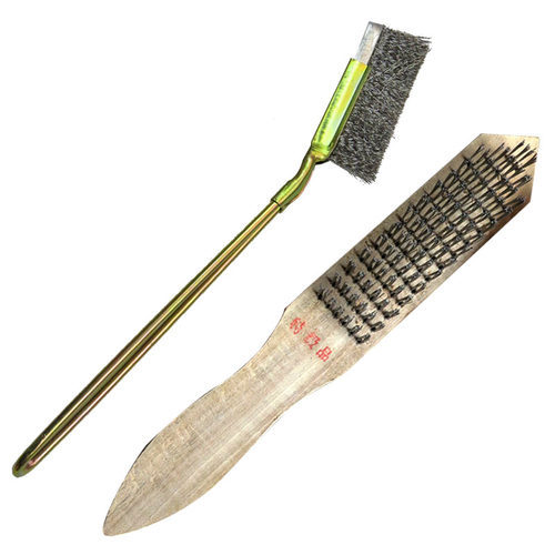 钢丝刷 工业用 除锈钢刷 打磨工具铁刷子 抛光烧烤刷子不锈钢硬毛