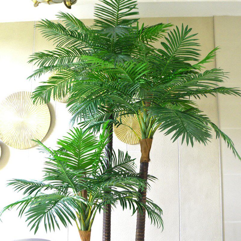 仿真椰子树假椰树道具塑料花造景小防真室内树人工室外小型棕榈树