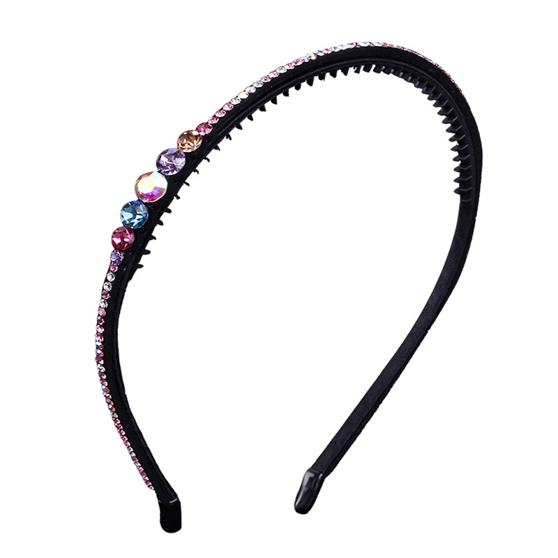 发箍头饰简约宽边压发细头箍女水钻发卡带齿防滑洗脸头饰成人