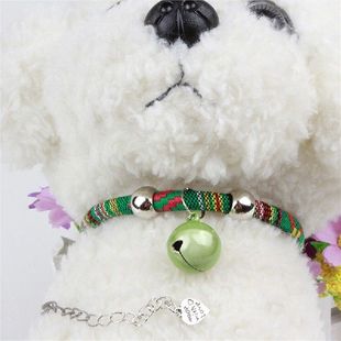 Collar Teddy Necklace Puppy Bell Cat 极速Dog Dog Pet