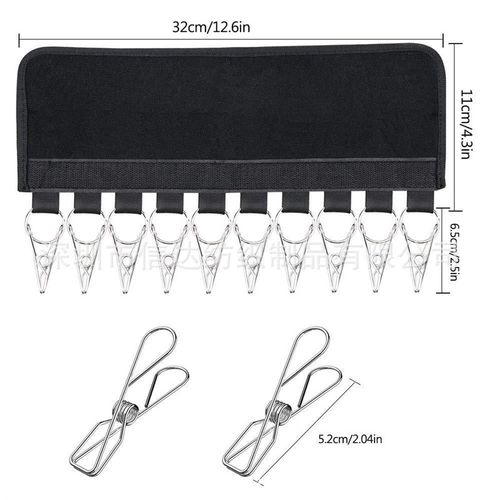 多功能便携布艺收纳夹衣架 可折叠旅行衣袜帽夹子 帽子收纳架