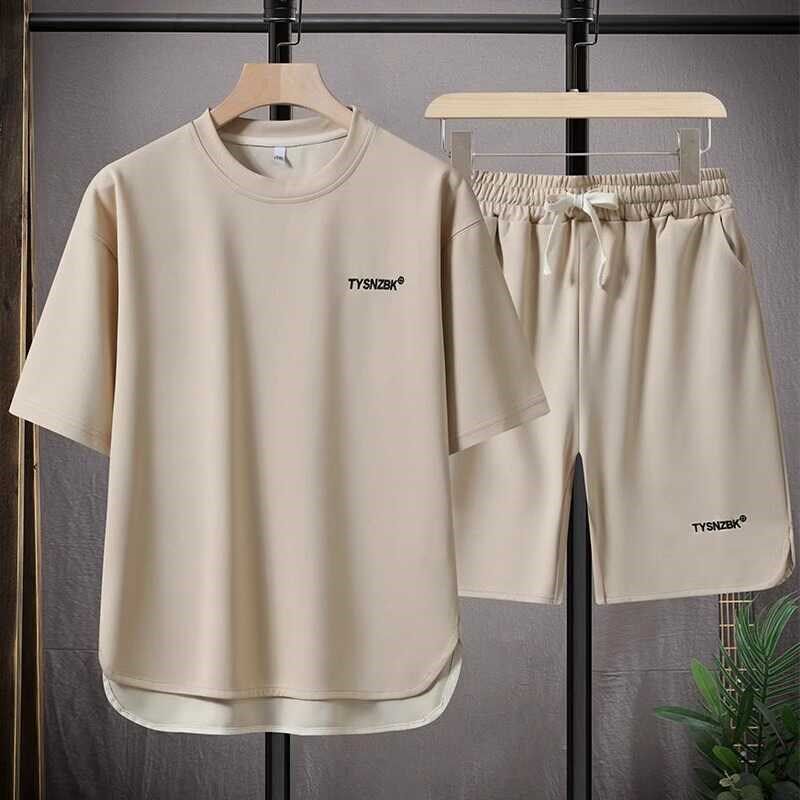 高档2024新款可外穿家居服夏季男款纯棉短袖短裤男士夏款睡衣套装