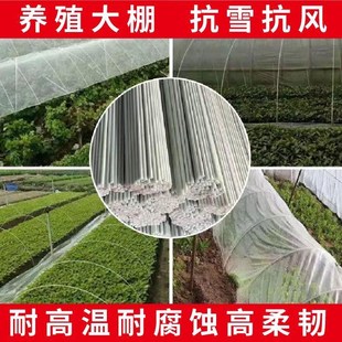 农用小拱棚支架长条玻璃钢竹子育苗小棚草莓搭棚玻璃纤维架杆种菜
