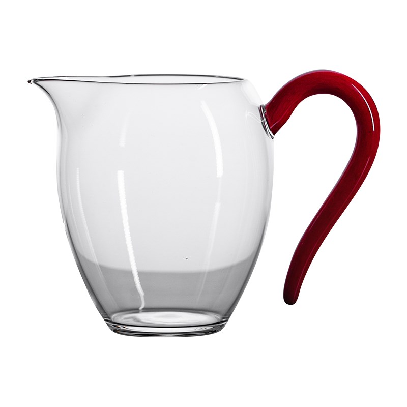 钟家窑玻璃公道杯茶海公道分茶器茶漏套装耐高温S玻璃带把手公道