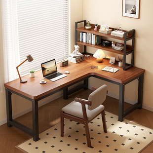 转角书桌家用电脑桌台式 简约L型办公桌卧室拐角学生写字桌工作台