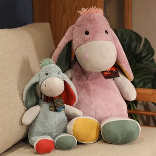 极速Cartoon donkey stuffed animal Rag Doll围巾驴玩偶儿童抱枕