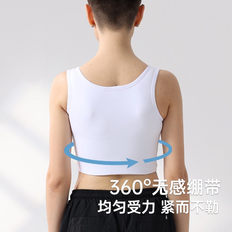 束胸女内衣裹胸绷带超平大胸显小塑胸运动减震大码学生显平