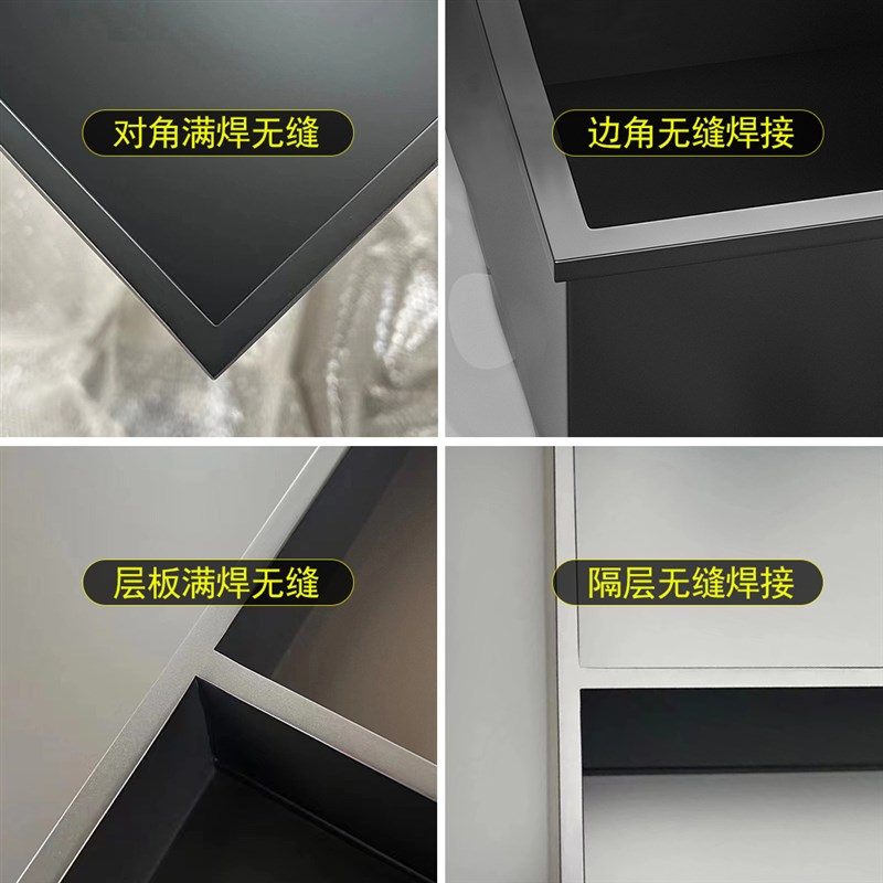 75寸客厅背景墙装饰柜不锈钢电视机壁龛85寸嵌入式定制金属展示柜