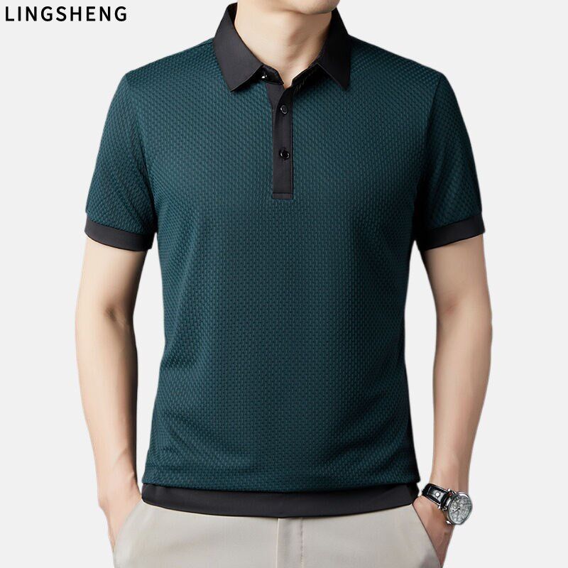 轻奢冰丝!吸湿排汗!Polo衫夏季男士商务休闲短袖T恤夏季薄款