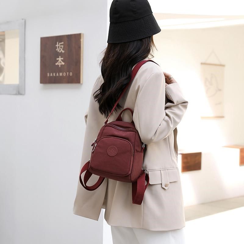 牛津布双肩包女小包夏天轻便旅行2024新款帆布迷你单肩背包女防水,箱包皮具/热销女包/男包,通用款女包,淘宝优惠券,粉丝福利购,淘宝优惠卷