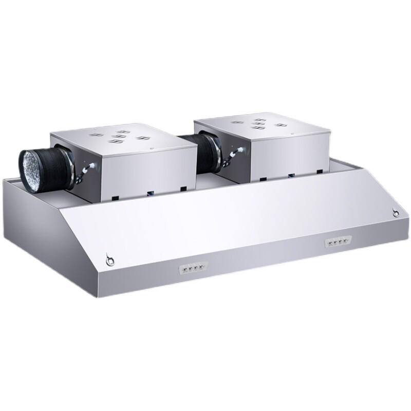 加厚不锈钢排烟罩商用排烟机家用厨房饭店大吸力抽油烟净化一体