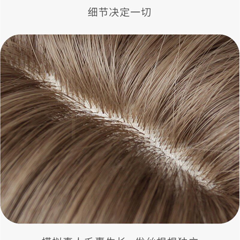 假发女韩系空气烫卷发性感帅气齐刘海锁骨短发自然中长羊毛卷发套