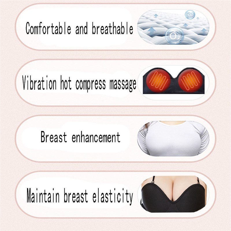 极速Electric Breast Massage Enlargement Vibration Heating El