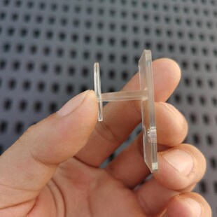 新款瓷砖展示架挂钩 冲孔条挂钩冲孔管冲孔板中钩 透明水晶墙砖挂