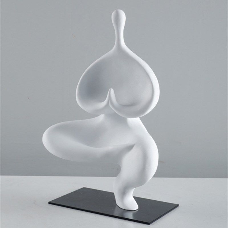 侘寂佛禅瑜伽雕塑人像摆件中式客厅玄关样板房软装搭配家居装饰品,家居饰品,桌面摆件,淘宝优惠券,粉丝福利购,淘宝优惠卷