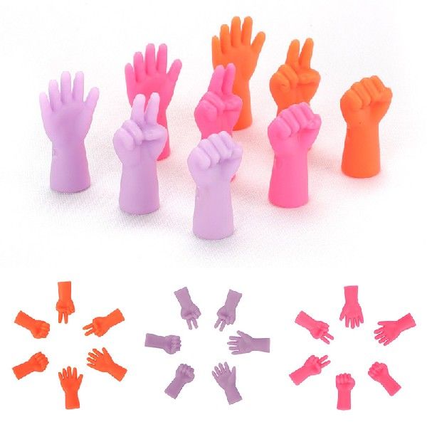 推荐6Pcs/set Knitting Needles Point Protectors Scissors Mix