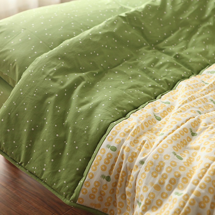 castle giarden轻柔棉绗缝夏凉被可机洗单人空调被 南岛菠萝