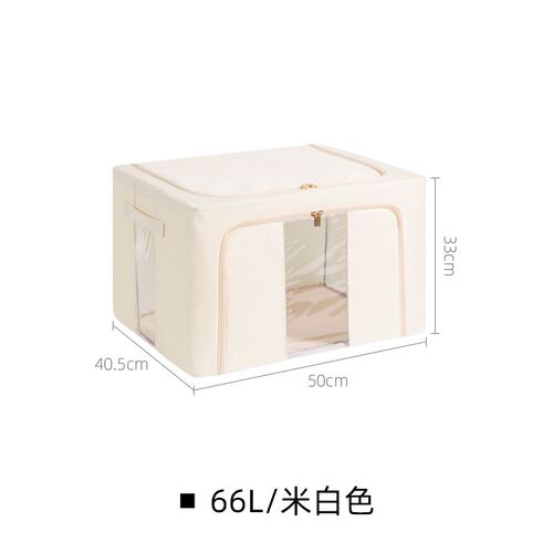 ID3L华达呢可水洗百纳箱家用布艺衣物被子钢架收纳箱衣柜衣服整理