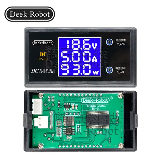 数字DC50-10j0V10A250W功率表数显测试多功能检测仪电压电流功率