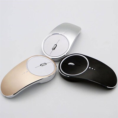 Rechargeable Optical Wireless Mouse Set Portable Mini Alumin