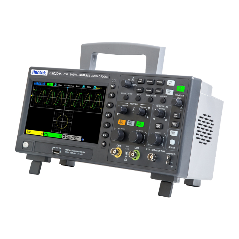 汉泰DSO2C10/2D10 双v通道数储存字示波器1 表00M带宽信号发生器 五金/工具 示波器 原图主图