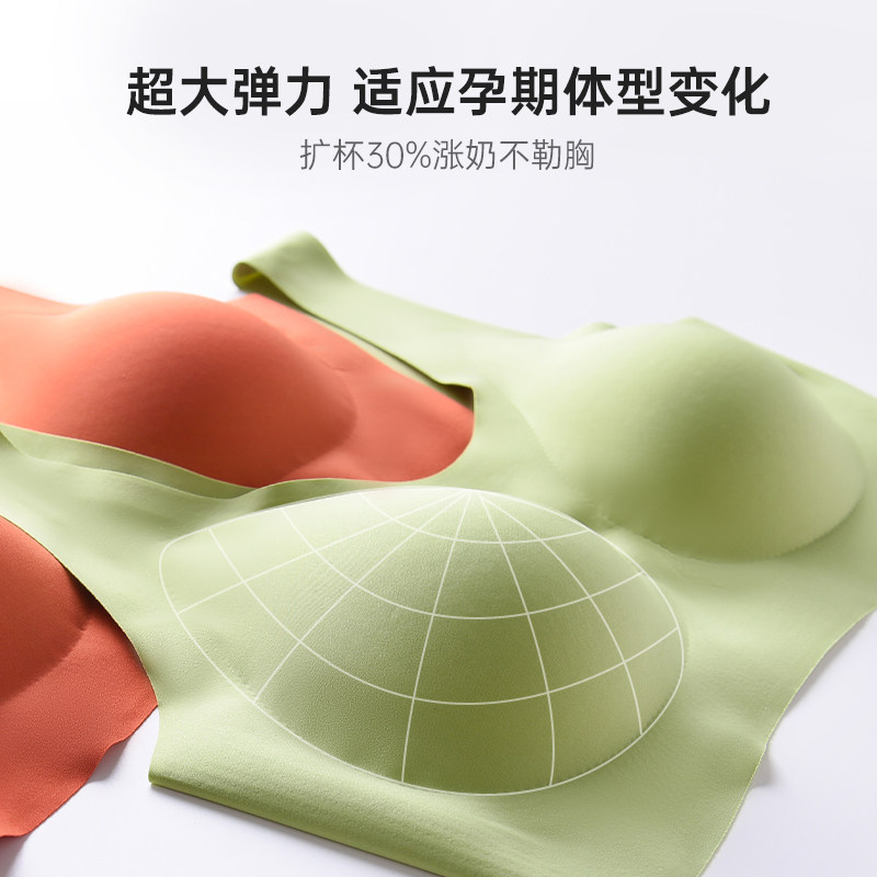 哺乳内衣女聚拢防下垂春秋薄款产后浦喂奶衣两用大码胸罩孕期文胸