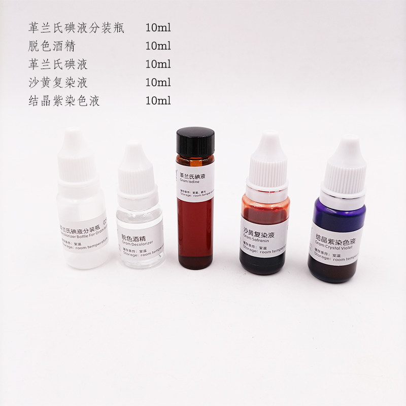 029010革兰氏染色液试剂盒环凯正品微生物检测实验革兰氏细菌染色