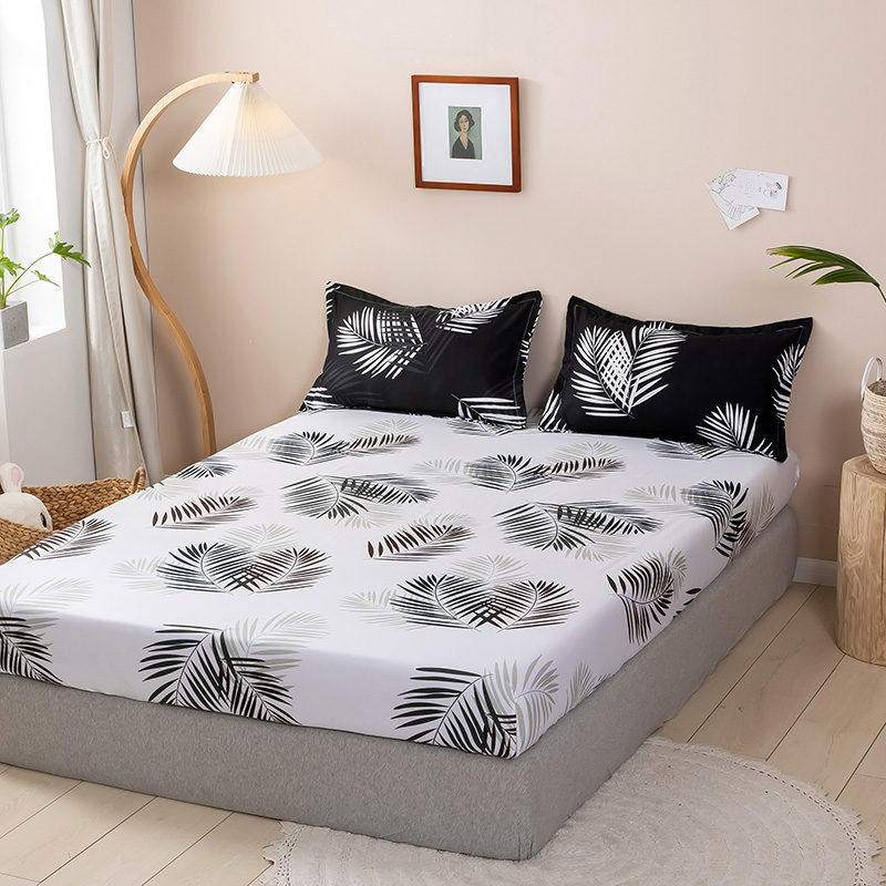 新品4pc bedsheet sets fitted bed sheet set bedding cover kin