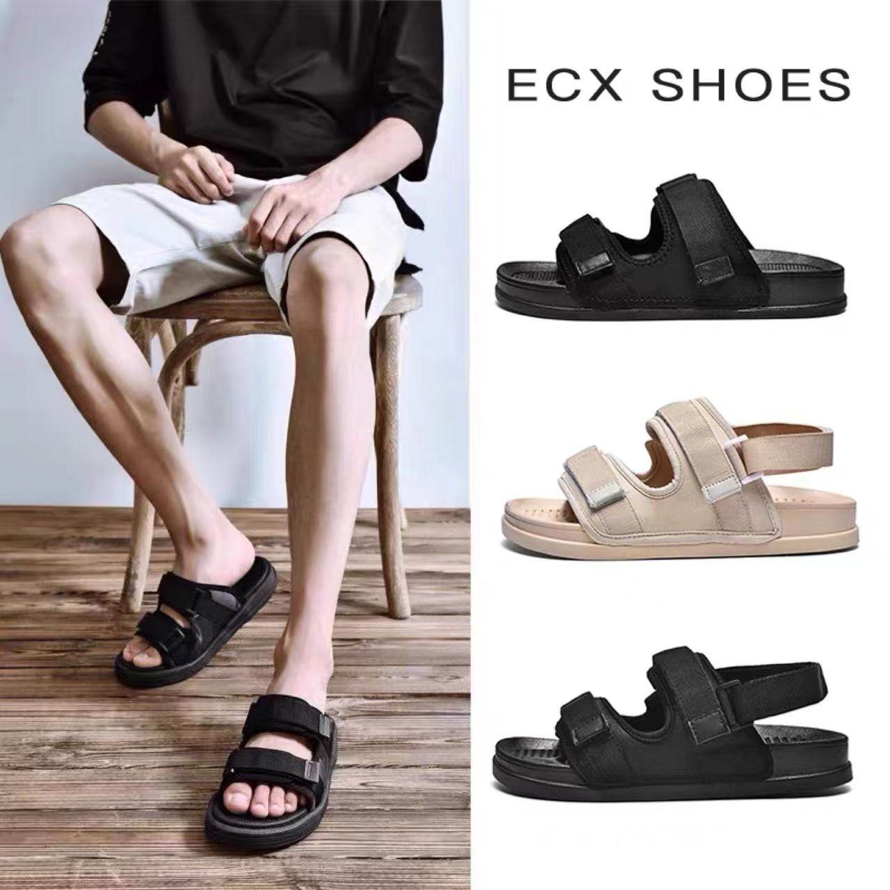 凉鞋男款夏季潮流休闲运动防滑沙滩拖鞋男士后跟软底开车凉拖两用,流行男鞋,沙滩鞋,淘宝优惠券,粉丝福利购,淘宝优惠卷