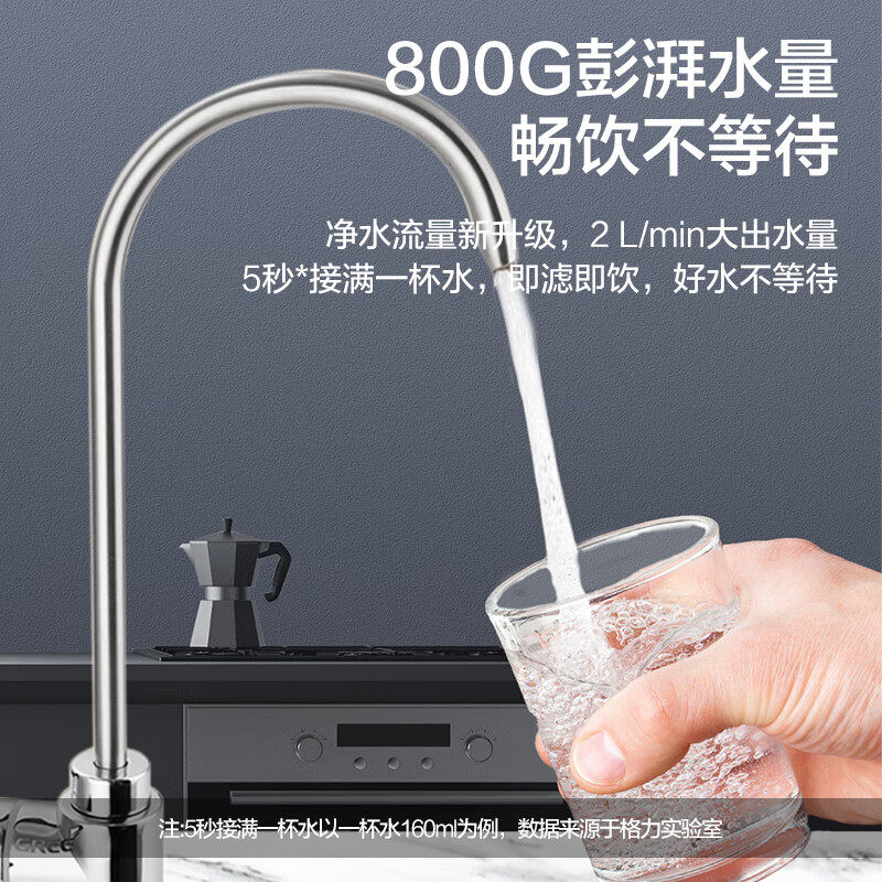 格力(GREE)大通量 RO反渗透省水无陈水净水机 WTE-PT120-2X602Y怎么样,好用不?