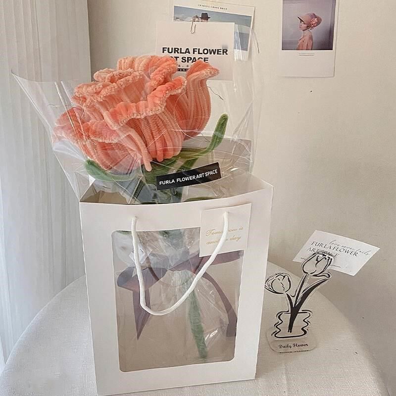 超大彩色巨型玫瑰花扭扭棒花束手工diy材料包毕业生日礼物情人节