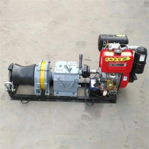 新品大功率机动绞磨机 带轮式传动轴牵引机 电动电缆卷扬机 结构