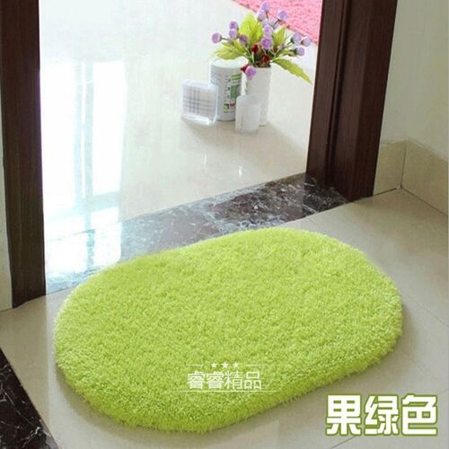 速发Oval Water absorption carpet Bathroom Floor mat foot pad