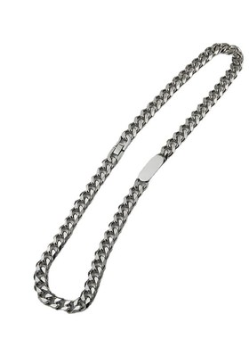 欧美钛钢古巴链项链 ins男士嘻x哈风潮人HipHop不锈钢粗链条项链