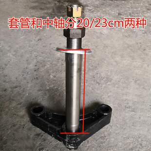 工地电动三轮车配件 单卡弹簧减震器 工程车前避震通用前叉总成