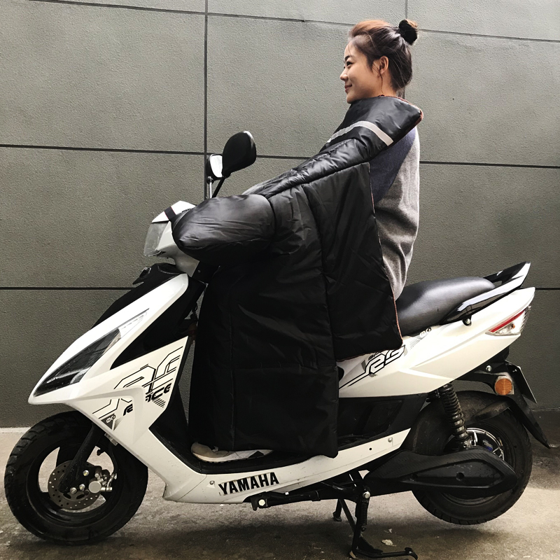 挡风被冬季d加厚大加绒踏板摩托防水防寒保暖电动自行车防风罩电