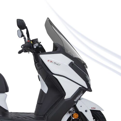 适用于23 24款光阳赛艇CT250 300 前挡风玻璃改装加高挡风配件